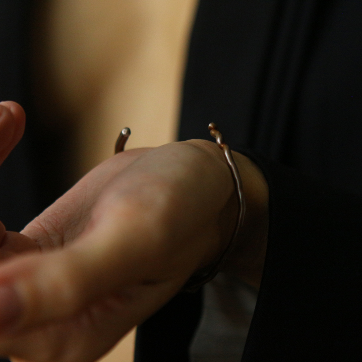Bracelet in silver ,Ginkgo, фото 3